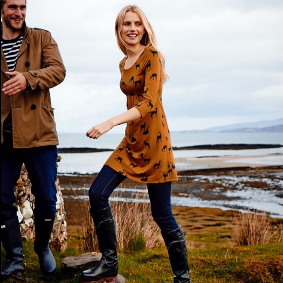 Boden 4 Deer Print Must Have Tunic Dress - Picture 7 of 7